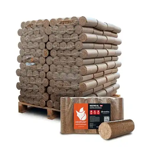 Holzbriketts HEIZFUXX Hartholz Nestro XL 10kg x 96 Gebinde 960kg