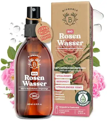 Hydrolate BIONOBLE Rosenwasser Bio 200ml, Damaszener-Rosen