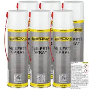 Seilfett BREHMA 6X Spray 500ml Fettspray Sprühfett Kettenspray