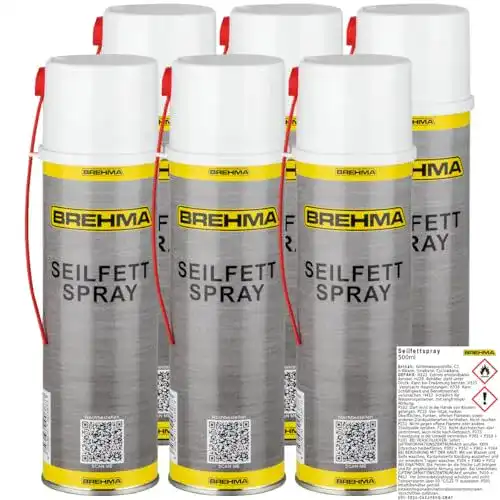 Die beste Seilfett BREHMA 6X Spray 500ml Fettspray Sprühfett Kettenspray 2026 Test Bestseller Seilfett BREHMA 6X Spray 500ml Fettspray Sprühfett Kettenspray