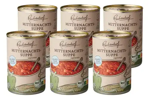 Vegane Suppe Reichenhof Bio Mitternachtssuppe vegan, 6 x 380 ml