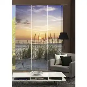 Fotogardinen Home Fashion Digitaldruck Schiebevorhang 3er Set