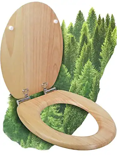 Die beste WC-Sitz aus Holz mit Absenkautomatik Calmwaters ® WC Sitz 2026 Test Bestseller WC-Sitz aus Holz mit Absenkautomatik Calmwaters ® WC Sitz