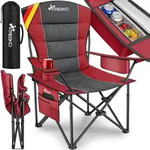 Klappstuhl belastbar bis 150 kg TRESKO Campingstuhl faltbar