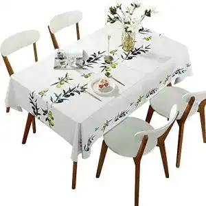 Wachstischdecke DARUITE Tischdecke Lotuseffekt 137 x 185 cm