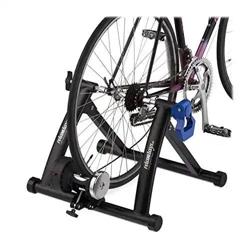 Rollentrainer Relaxdays Fahrrad, klappbarer Radtrainer für 26-28 Zoll