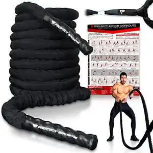 Battle-Rope Profect Sports Pro Battle Ropes mit Anker Strap Kit
