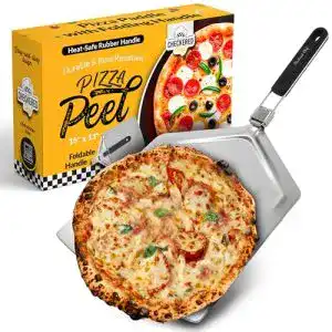 Pizzaschaufel Edelstahl Checkered Chef Pizzaschieber, extra groß