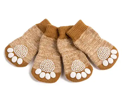 Hundesocken Akopawon Antirutschsocken 4 Stück Pfotenschutz
