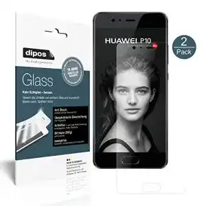 Huawei-P10-Panzerglas dipos, 2X Panzerfolie matt