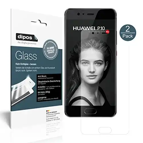 Huawei-P10-Panzerglas dipos, 2X Panzerfolie matt