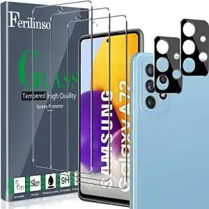 Samsung-Galaxy-A72-Panzerglas Ferilinso, 3 Stück Panzerglas
