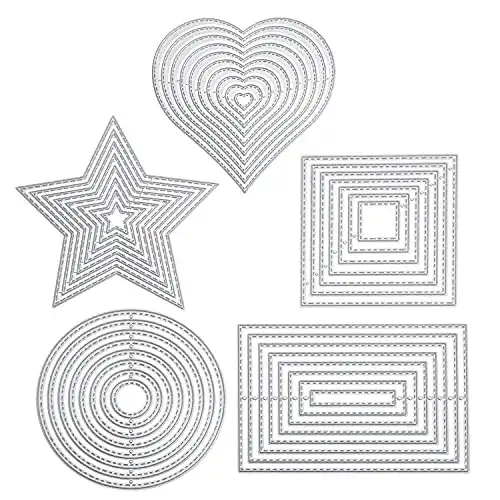 Stanzschablonen cholinchin 5 Stück Stanzschablone Geometrisch
