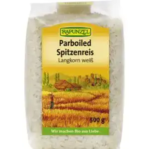 Parboiled-Reis Rapunzel Bio Parboiled, Langkorn weiß, 2 x 500 g