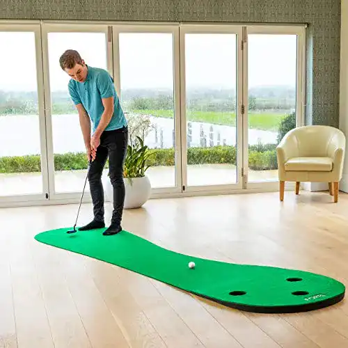 Putting-Matte FORB Golf Puttingmatte für zu Hause – Golf Übungsmatte – Golf Puttingmatte (3m)