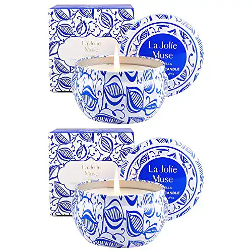 Anti-Mücken-Kerze La Jolíe Muse Citronella Kerzen in Dose 2er Set