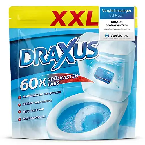 Die beste Wasserkastenwürfel DRAXUS 60x Spülkasten Tabs 2026 Test Bestseller Wasserkastenwürfel DRAXUS 60x Spülkasten Tabs
