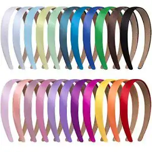 Haarreif Duufin 22 Stück Satin Stirnbänder Bunt für Damen