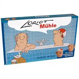 Mühle-Spiel Inkognito Loriot Mühle “Herren im Bad” 40080