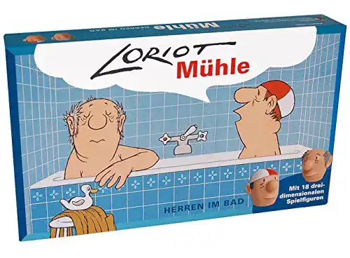 Mühle-Spiel Inkognito Loriot Mühle “Herren im Bad” 40080