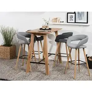 Bartisch möbelando Stehtisch Bistrotisch, Holz, Chalisa