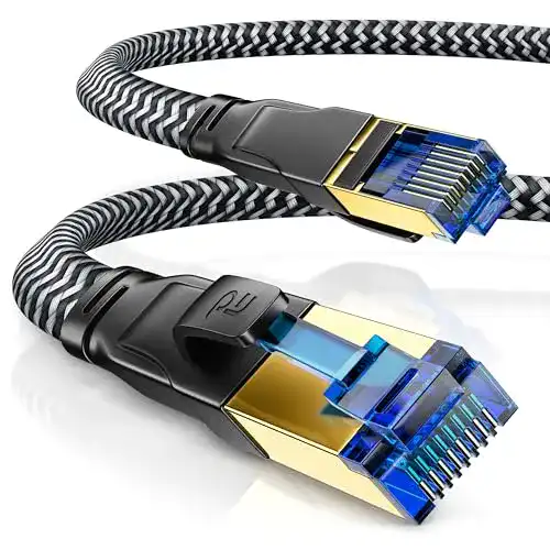 Netzwerkkabel CSL-Computer CSL, 10m CAT 8.1 Flach 40 Gbits