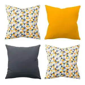 Sofa-Kissen Amilian 4er Set Dekokissen 40×40 mit Füllung