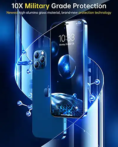 iPhone-12-Pro-Panzerglas Humixx, 9H gehärtet, 2 Stück