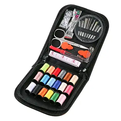 Nähset AUERVO Reise-, Über 70 DIY Premium-Nähzubehör, Mini