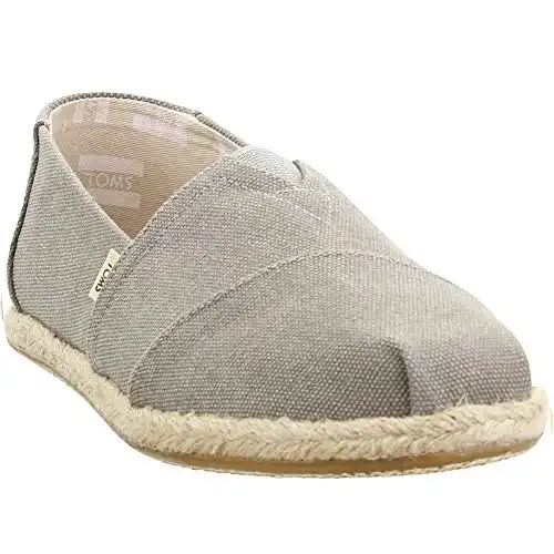 Espadrilles TOMS Damen Alpargata Classic, Grau, 37 EU