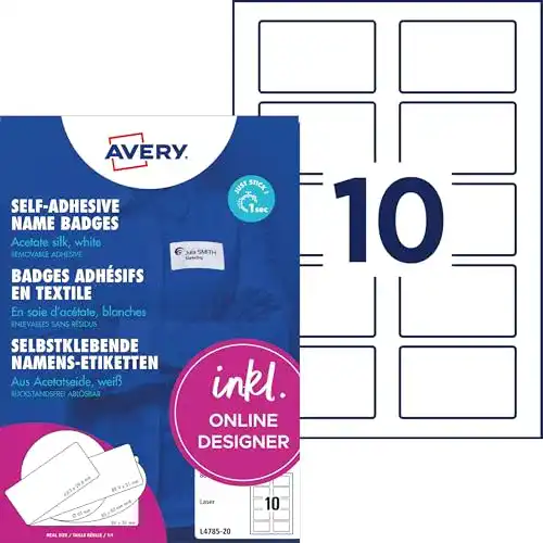 Namensschild AVERY Zweckform L4785-20 Namensetiketten