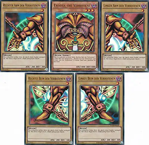 Yugioh-Karten KONAMI Yu-gi-oh! Exodia-Set Ultra Rare Deutsch