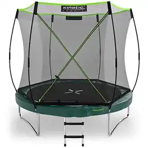 Trampolin 244 cm Kinetic Sports Gartentrampolin TBSE800, grün