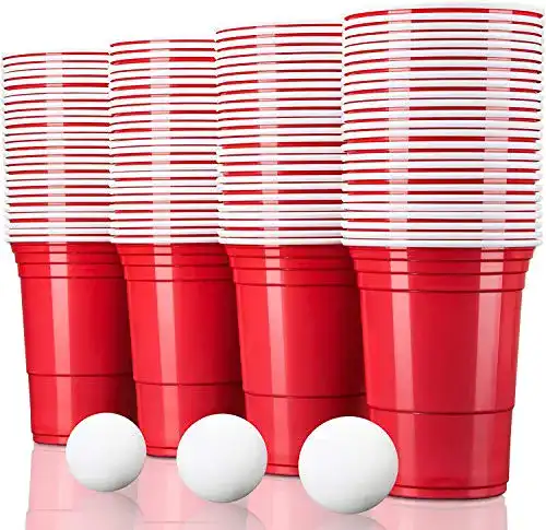 Bierpong-Becher TRESKO 100 Beer Pong Becher wiederverwendbar