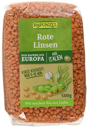 Rote Linsen Rapunzel Linsen rot, Projekt, (2 x 500 g) – Bio