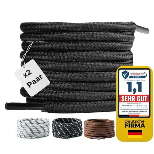 Schnürsenkel LaceHype 2 Paar Premium Runde Ø4 mm