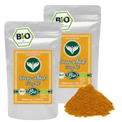 Currypulver Azafran BIO Edel Curry indisch scharf Madras 500g
