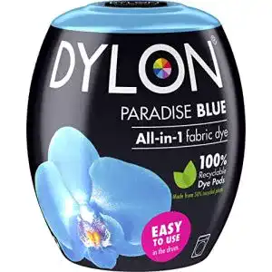 Textilfarbe Dylon Maschine Dye Pod, Paradise Blue, 8.5 x 8.5 x 9.9 cm