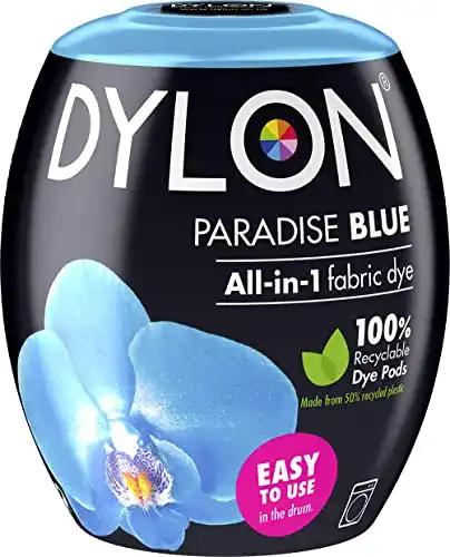 Textilfarbe Dylon Maschine Dye Pod, Paradise Blue, 8.5 x 8.5 x 9.9 cm