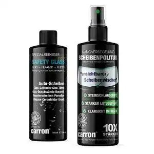 Glaspolitur carron ® Original KLARSICHT 2-in-1 Profi Set