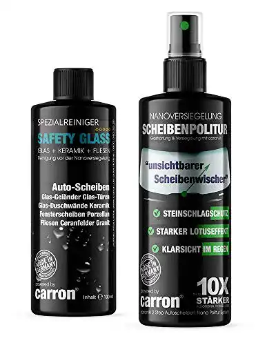 Glaspolitur carron ® Original KLARSICHT 2-in-1 Profi Set