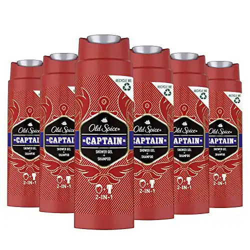Old-Spice-Duschgel Old Spice Captain Duschgel u. Shampoo, 6er