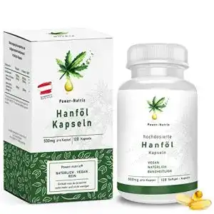 Hanföl-Kapseln Power-Nutrix Hanföl Softgel Kapseln, hochdosiert