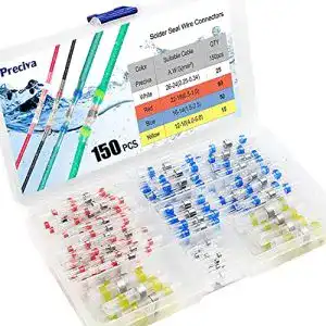 Lötverbinder Preciva Set, 140 tlg. Schrumpfverbinder Stoßverbinder