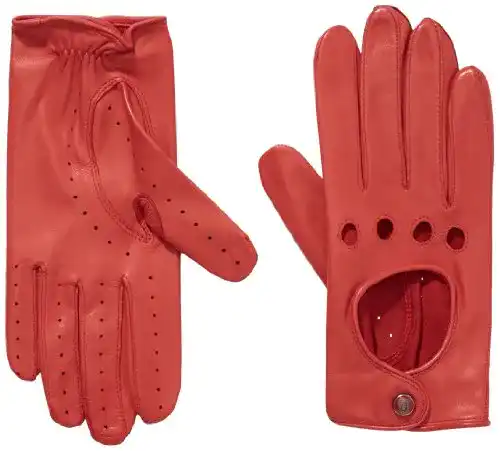 Lederhandschuhe Roeckl Damen Young Driver Handschuhe, Rot