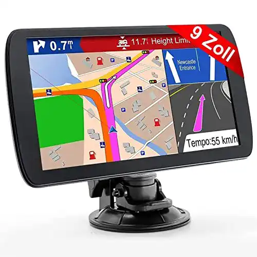 Navigationsgeräte Jimwey GPS Navi – 9 Zoll 16GB