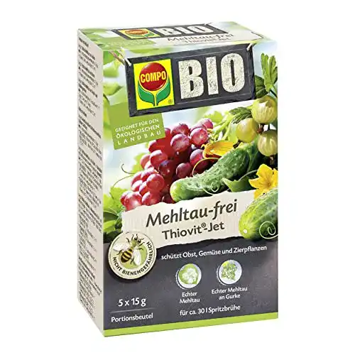 Die beste Mittel gegen Mehltau Compo BIO Mehltau-frei Thiovit-Jet, 75 g 2026 Test Bestseller Mittel gegen Mehltau Compo BIO Mehltau-frei Thiovit-Jet, 75 g