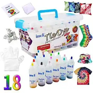 Batikfarben imoli Tie Dye Kit 18 ,120ml Färben Set