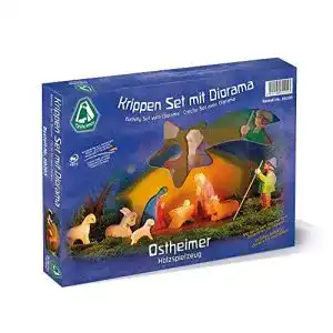 Krippenfigur Ostheimer Krippen Set mit Diorama 11-teilig, 60205