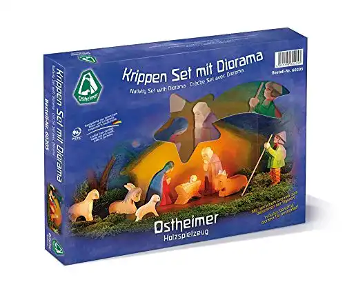 Krippenfigur Ostheimer Krippen Set mit Diorama 11-teilig, 60205